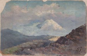 Горы Крита. 1899. Картон, масло.