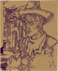 Swift. 1942. P., ink. 20x17.