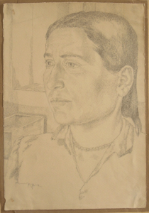 Khodzhikent. Nina. 1939. P., pencil. 31х22.